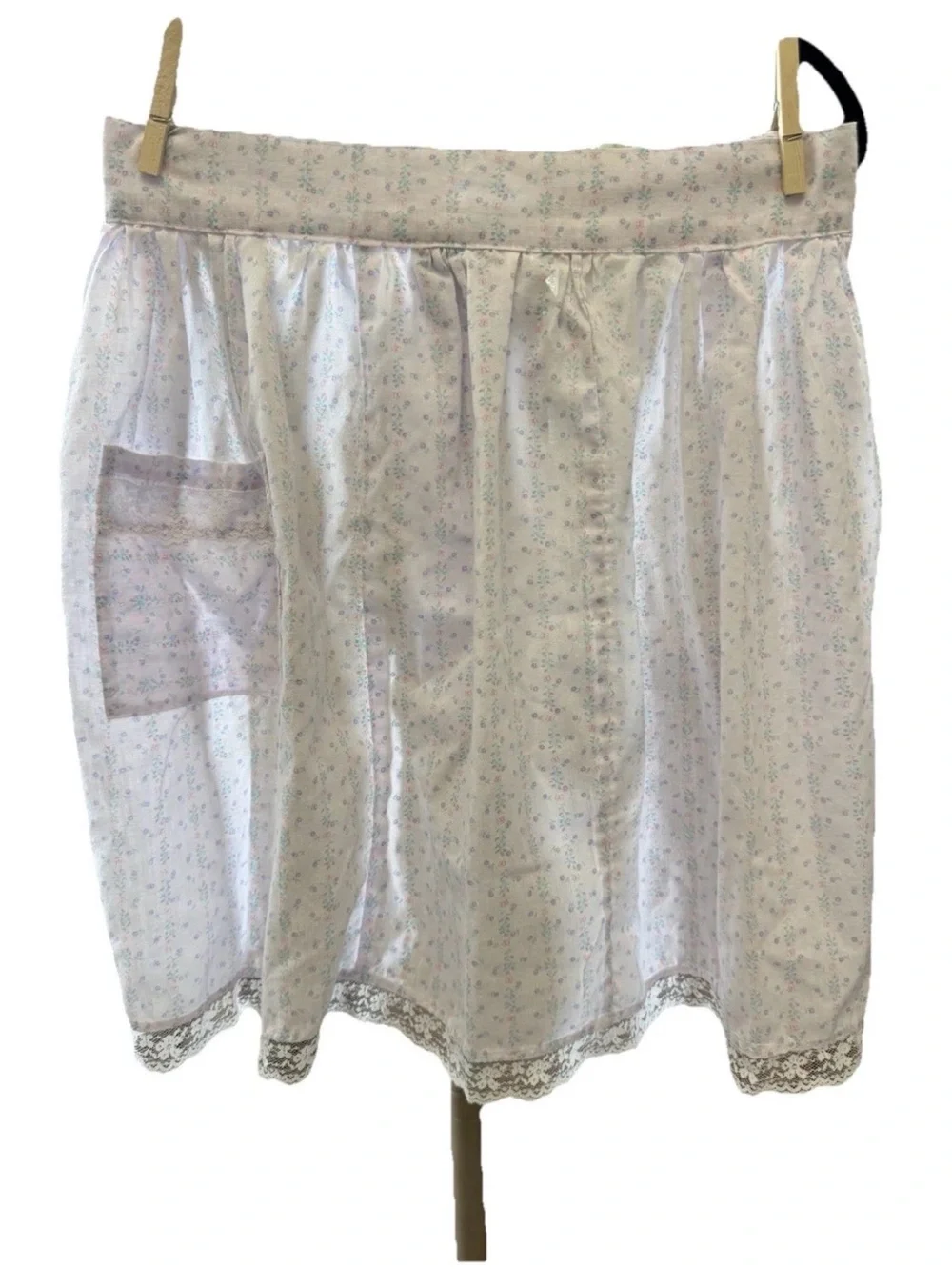 Two VTG Handmade Retro Handmade Half Aprons MCM 60’s 70’s